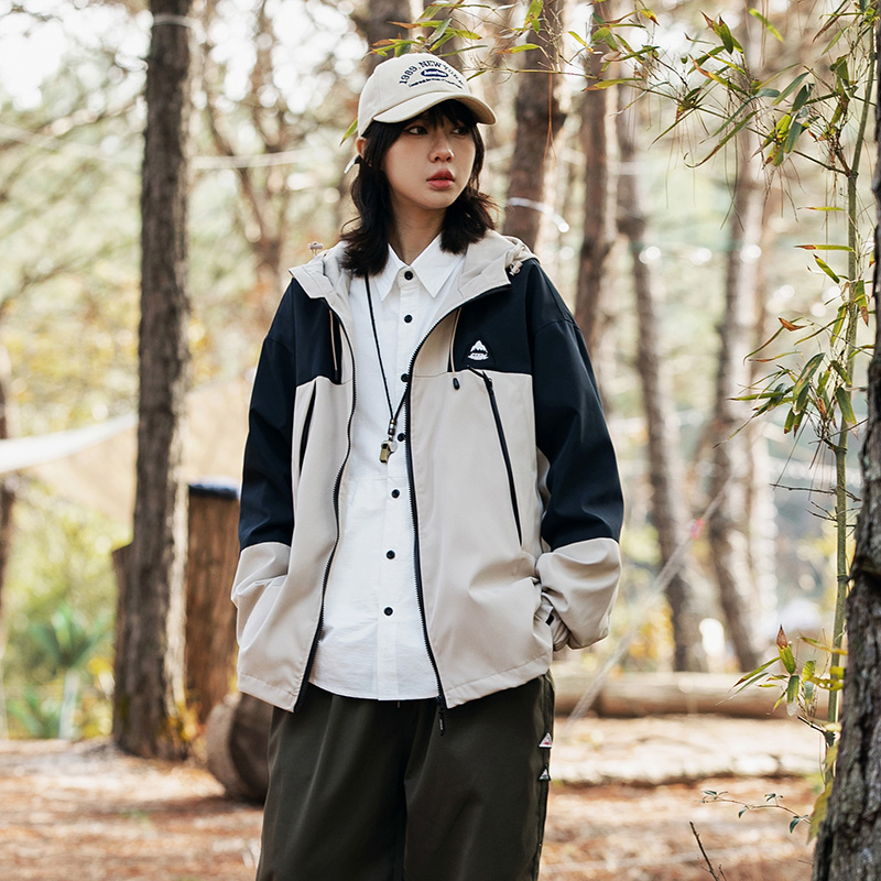 2024春季新款男日系潮牌拼接撞色休闲连帽外套夹克JK376-F135，男装夹克，电商A101（原外27）