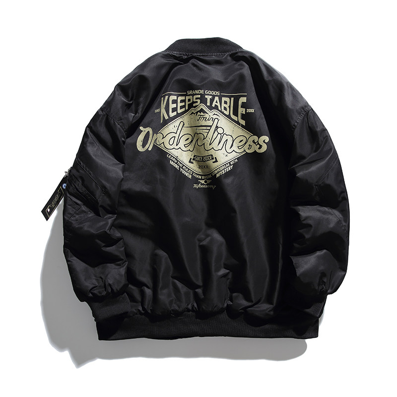 2026冬季新款男日系潮牌飞行员棒球领棉服工装加厚外套MY280-F165,男装棉衣,电商A101（原外27）