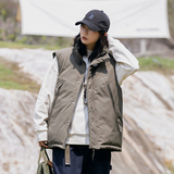2026冬季新款男装日系潮流宽松纯色加厚棉服马甲外套MJ16-F165，男装棉衣，电商A101（原外27）