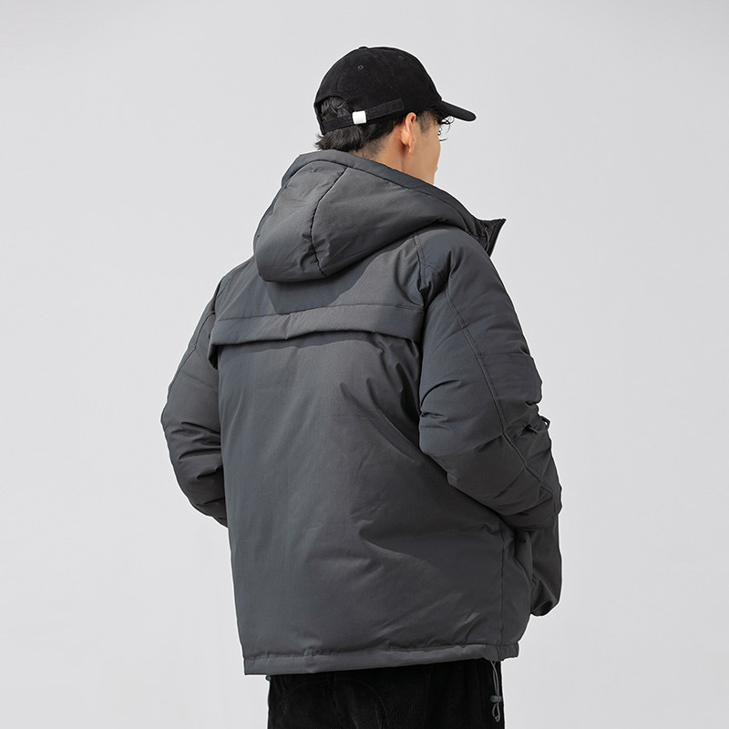 2026冬季新款男日系潮牌纯色宽松休闲连帽棉服加厚外套MY326-F195,男装棉衣,电商A101（原外27）