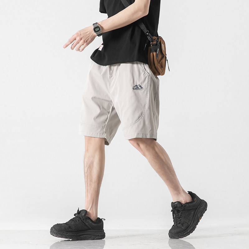 2026夏季新款男装日系字母刺绣宽松休闲短裤五分裤DK120-F55,男装牛仔裤,电商A101（原外27）