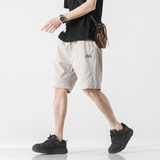 2026夏季新款男装日系字母刺绣宽松休闲短裤五分裤DK120-F55，男装牛仔裤，电商A101（原外27）