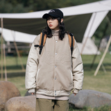 2026冬季新款男装日系潮流拼接棒球领加厚外套棉服JHJK298-F175，男装棉衣，电商A101（原外27）