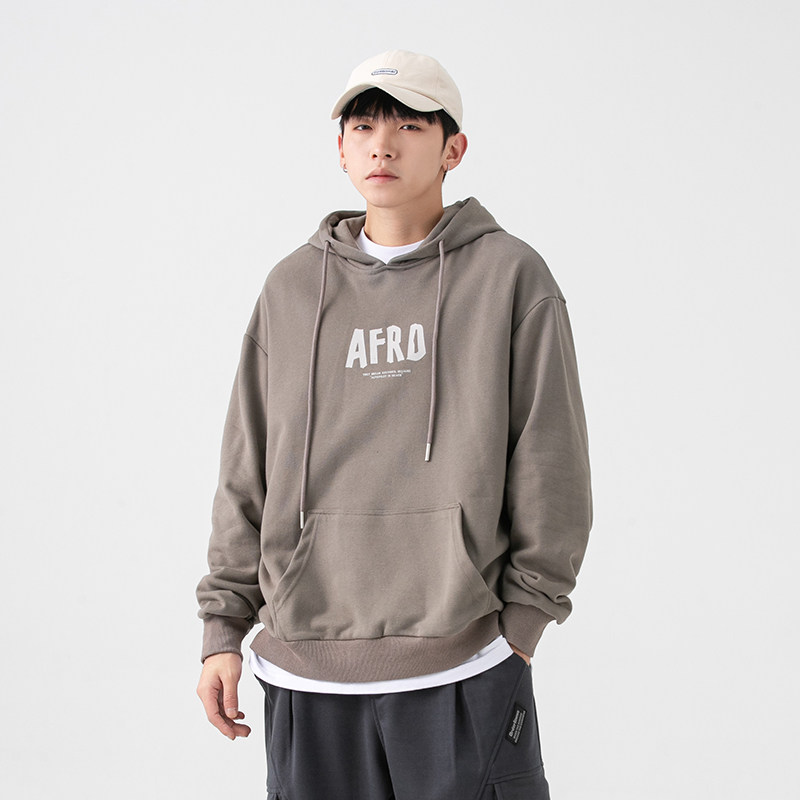 2026春季新款男装日系潮牌字母印花宽松休闲连帽卫衣WY338-F90,男装卫衣,电商A101（原外27）