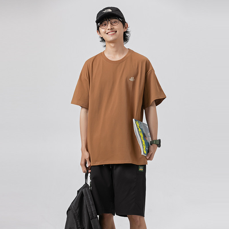 2026夏季新款男装日系潮牌趣味仙人掌印花短袖宽松T恤T820-F38,男装T恤,电商A101（原外27）