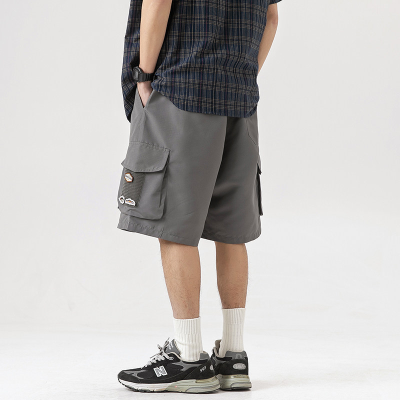 2026夏季新款男日系潮牌宽松大口袋工装休闲短裤五分裤DK132-F65,男装牛仔裤,电商A101（原外27）