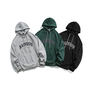 2026秋季新款男日系潮牌字母印花连帽卫衣宽松套头帽衫WY510-F75图片