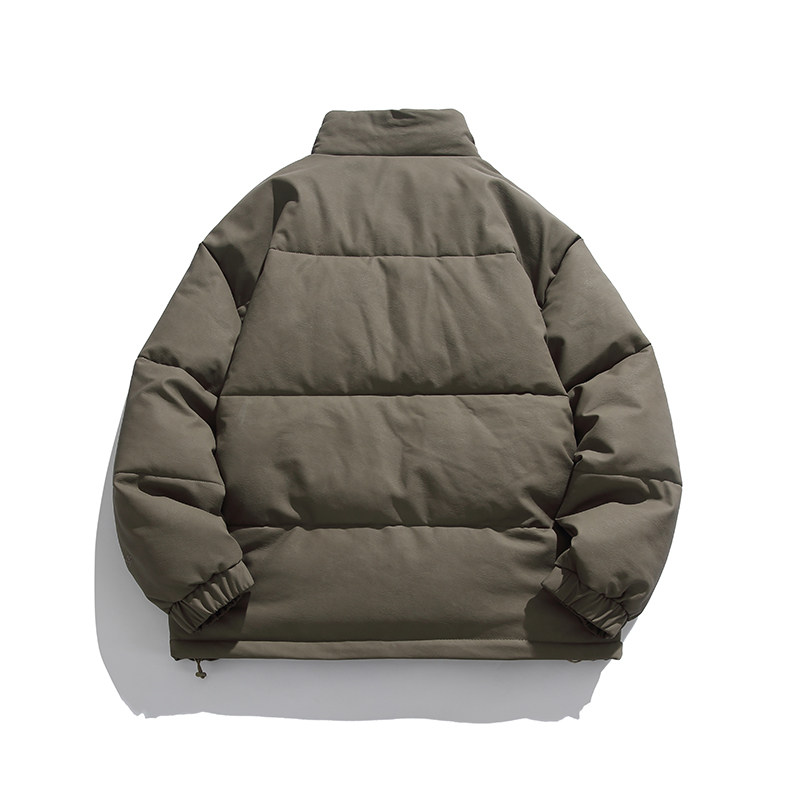 2026冬季新款男装日系字母印花立领加厚皮衣棉服外套MY350-F205,男装皮衣,电商A101（原外27）