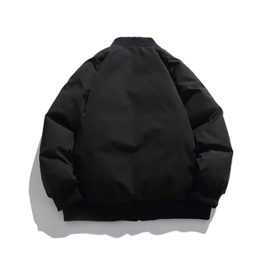 2026冬季新款男装日系潮牌拼接棒球领加厚工装棉服外套MY318-F195图片