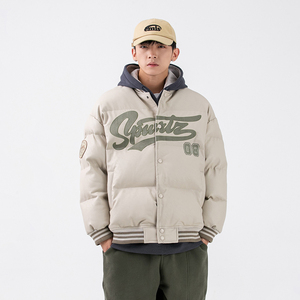 2026冬季新款男装日系潮牌字母刺绣棒球服棉衣加厚外套MY268-F195图片