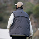 2026冬季新款男装日系潮流宽松纯色加厚棉服马甲外套MJ16-F165，男装棉衣，电商A101（原外27）