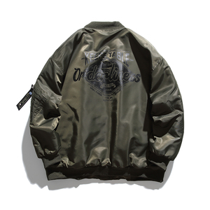 2026冬季新款男日系潮牌飞行员棒球领棉服工装加厚外套MY280-F165图片