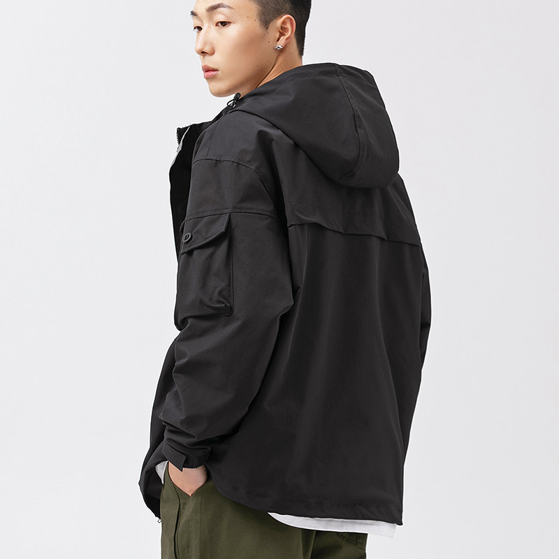 2026春季新款男装日系潮牌宽松连帽工装外套休闲夹克JK350-F155,男装夹克,电商A101（原外27）