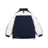 2026冬季新款男日系撞色字母刺绣立领宽松加厚棉服外套MY320-F205，男装棉衣，电商A101（原外27）