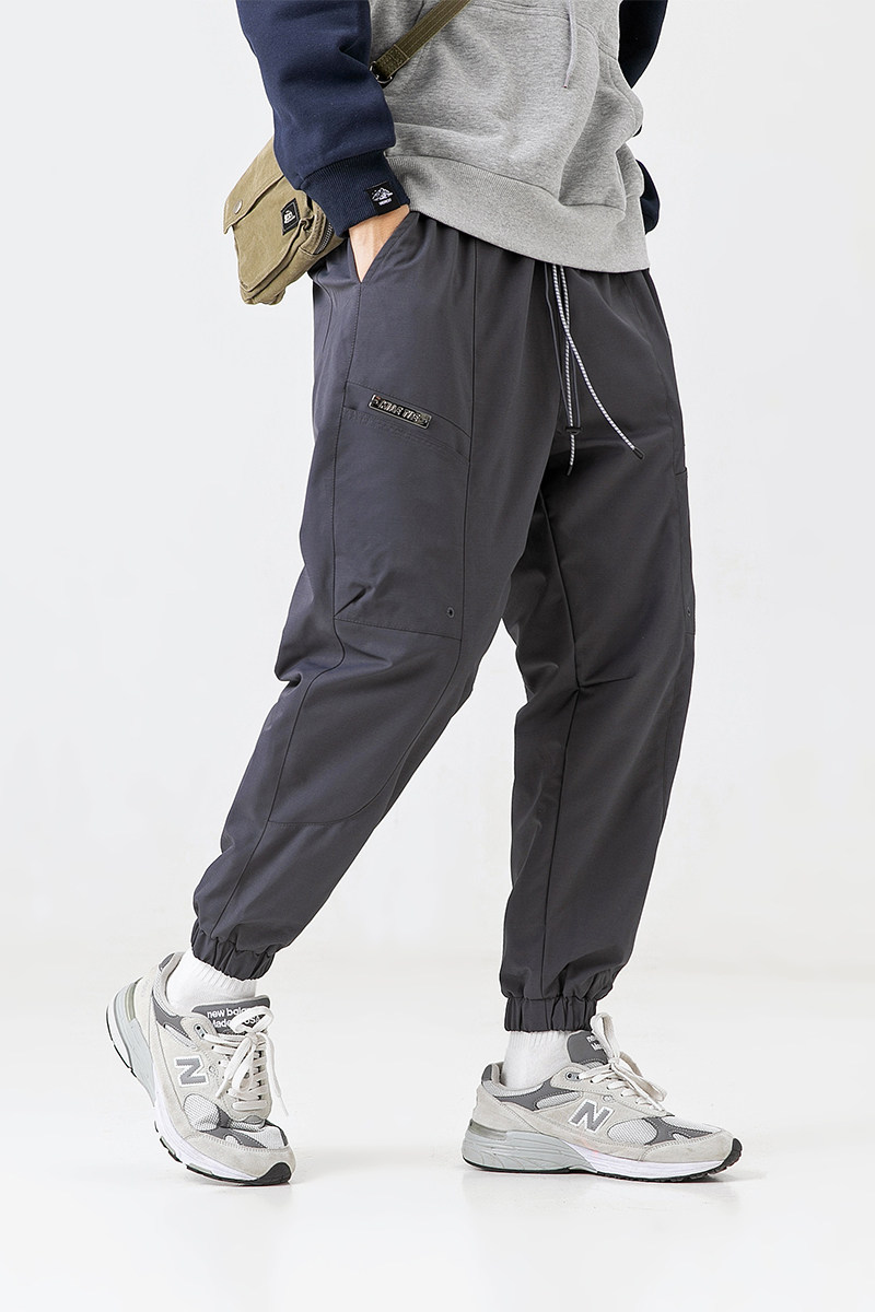 2026冬季新款男装日系宽松加绒加厚运动休闲裤束脚裤P786-F105图片