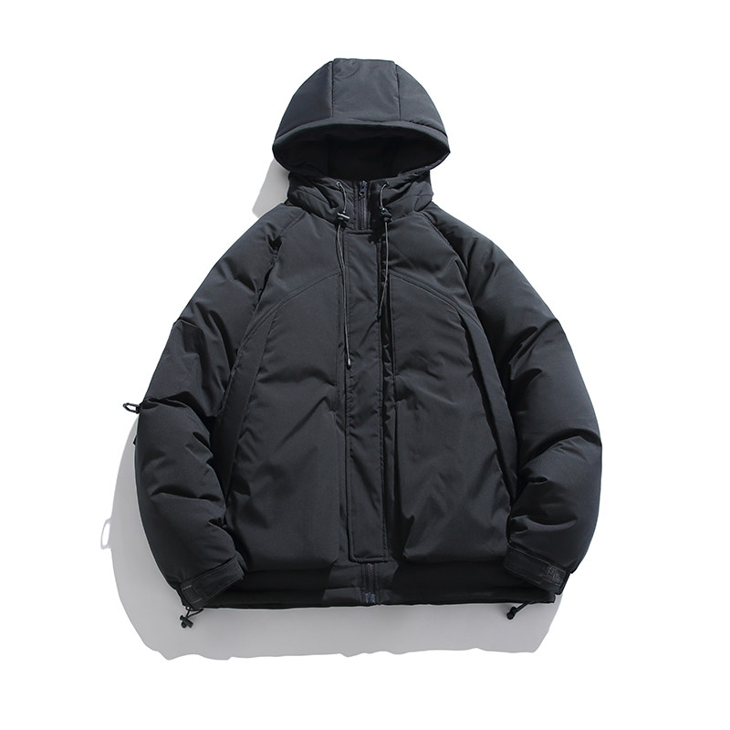 2026冬季新款男日系潮牌纯色宽松休闲连帽棉服加厚外套MY326-F195,男装棉衣,电商A101（原外27）