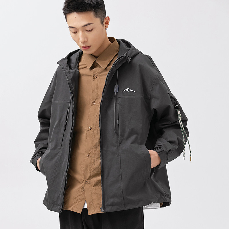 2026春季新款男装日系潮牌工装连帽外套宽松休闲夹克JK336-F145,男装夹克,电商A101（原外27）