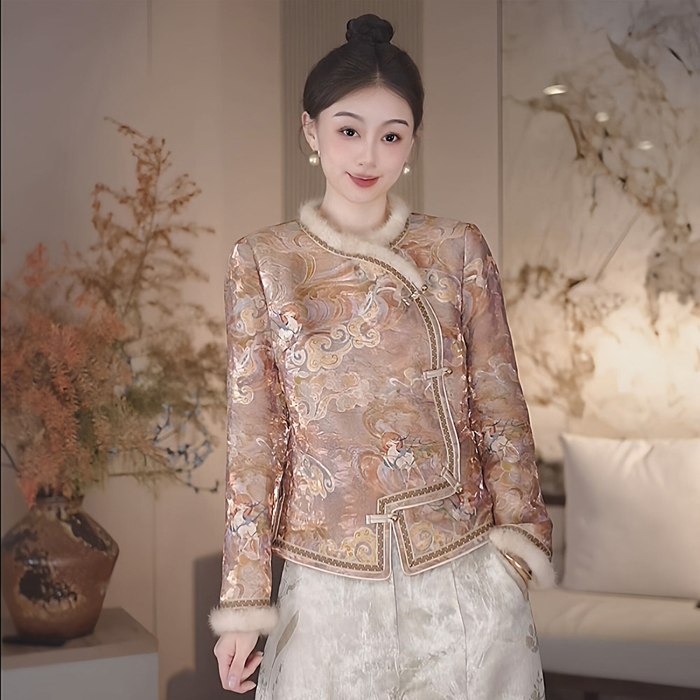 新中式国风棉服女装2025冬季宽松加厚棉袄高级感气质百搭棉衣外套,女装/女士精品,棉衣/棉服,淘宝优惠券,粉丝福利购,淘宝优惠卷