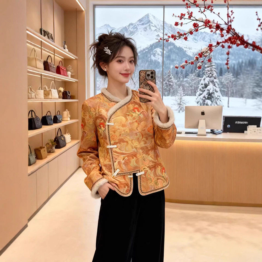 2025冬季新中式国风保暖棉服女装宽松加厚棉袄高级感百搭棉衣外套,女装/女士精品,棉衣/棉服,淘宝优惠券,粉丝福利购,淘宝优惠卷