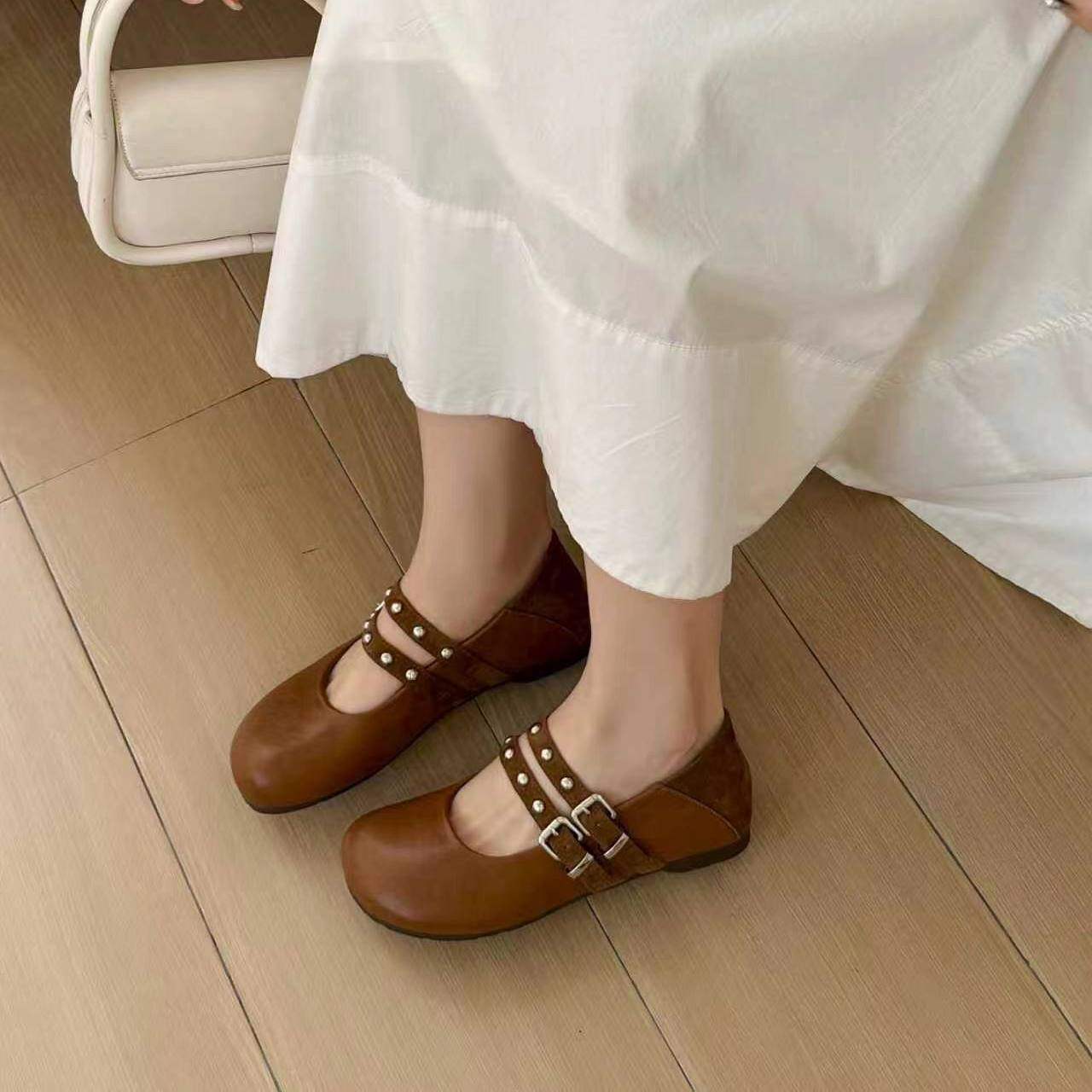 c女鞋单鞋26新款时装单鞋平底鞋玛丽珍女鞋方头单鞋 可踩时尚百搭,女鞋,玛丽珍鞋,淘宝优惠券,粉丝福利购,淘宝优惠卷