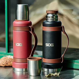 SOG索格户外旅行大容量保温壶 304不锈钢登山保温杯便携自驾水瓶