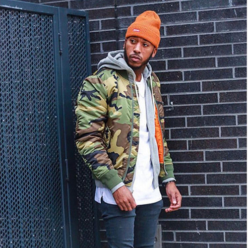 Alpha阿尔法修身迷彩飞行夹克