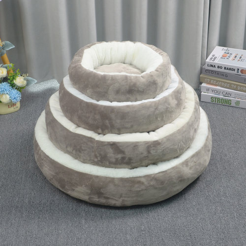 拼色猫窝狗窝水晶超柔+兔毛