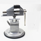 万向台钳迷你桌虎钳DIY平口钳夹具 铝合金吸盘式 360°转向 包邮