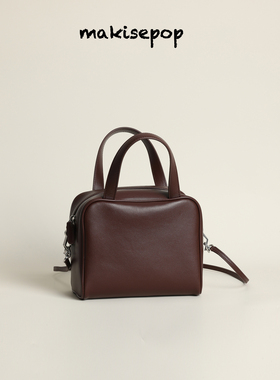 makisepop 原创原厂皮raybag羊皮tr小方包软糯豆腐包饭盒包相机包