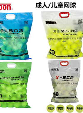 Teloon天龙网球603 Rising复活 801 高弹耐打耐磨训练网球整袋