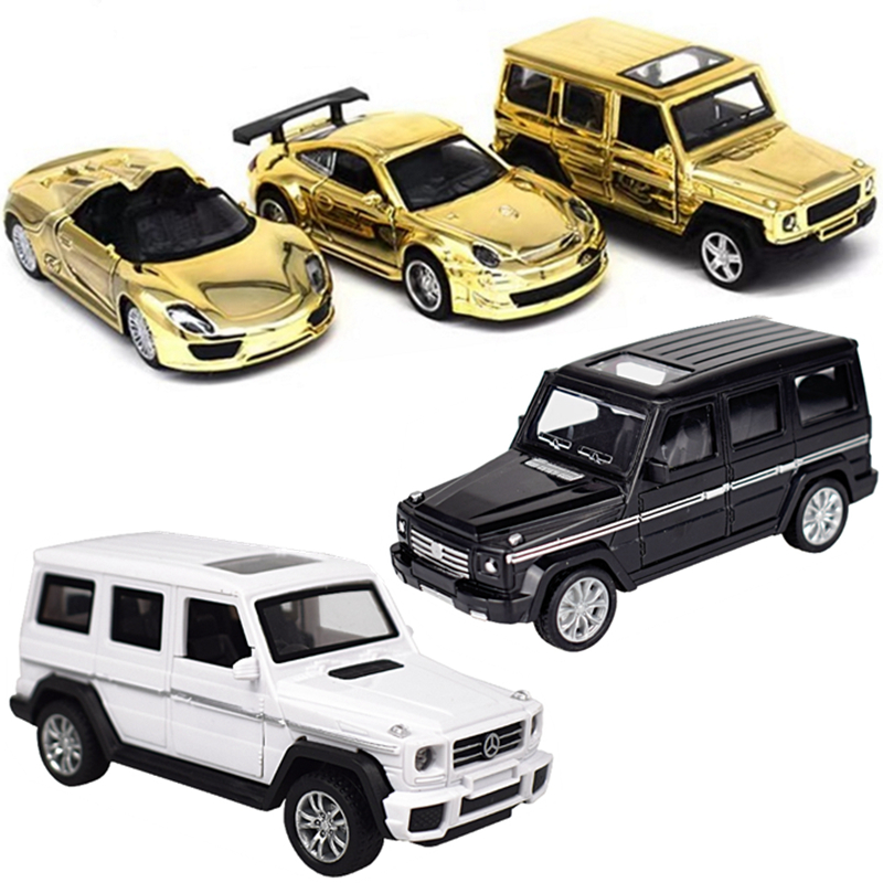 大奔装饰摆件汽车suv敞篷金色