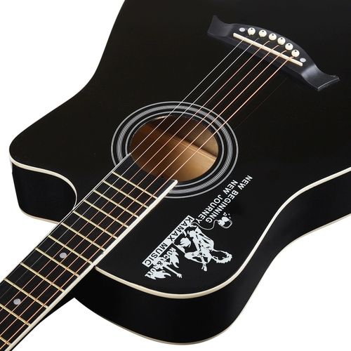 想红角 Гитара для начинающих из углеродного волокна для школьников, 41 дюймов, 38 дюймов