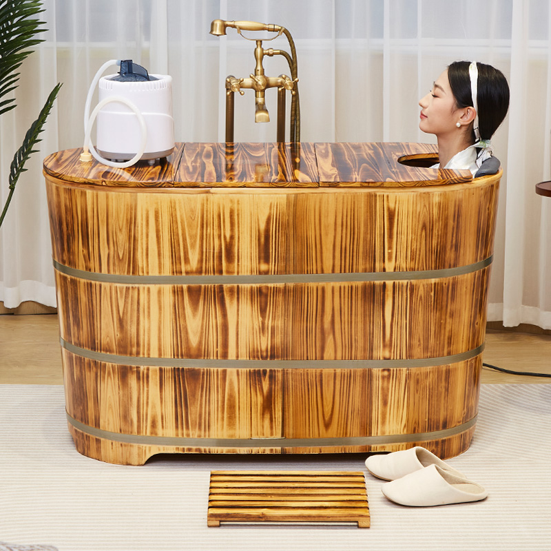 成人泡澡木桶全身香薰一体沐浴桶