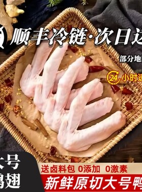 鸭翅二节冷冻翅中翅尖二节翅烧烤冰冻鸭翅膀生鲜鸭货卤味食材新鲜
