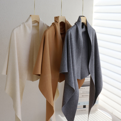 韩系针织大三角围巾女士2025秋冬