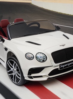 正版宾利欧陆Supersports儿童电动车汽车宝宝车遥控可坐独立摇摆