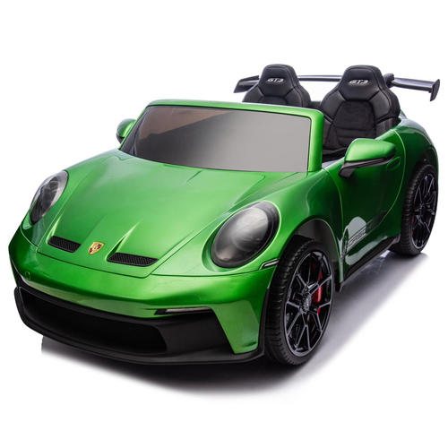 正版保时捷911GT3双人超大儿童电动车宝宝遥控汽车四轮汽车静音