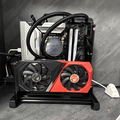 开放式机箱架立式铝合金创意个性水冷迷你ITX简约MATX平台x99EATX