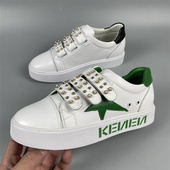 特价 铆钉魔术贴休闲板鞋 圆头小白鞋 清仓处理35 36春秋新款