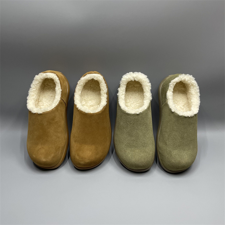 皮毛一体雪地靴保暖棉鞋包头