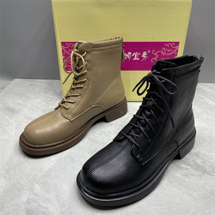 其他平底秋冬加绒马丁靴