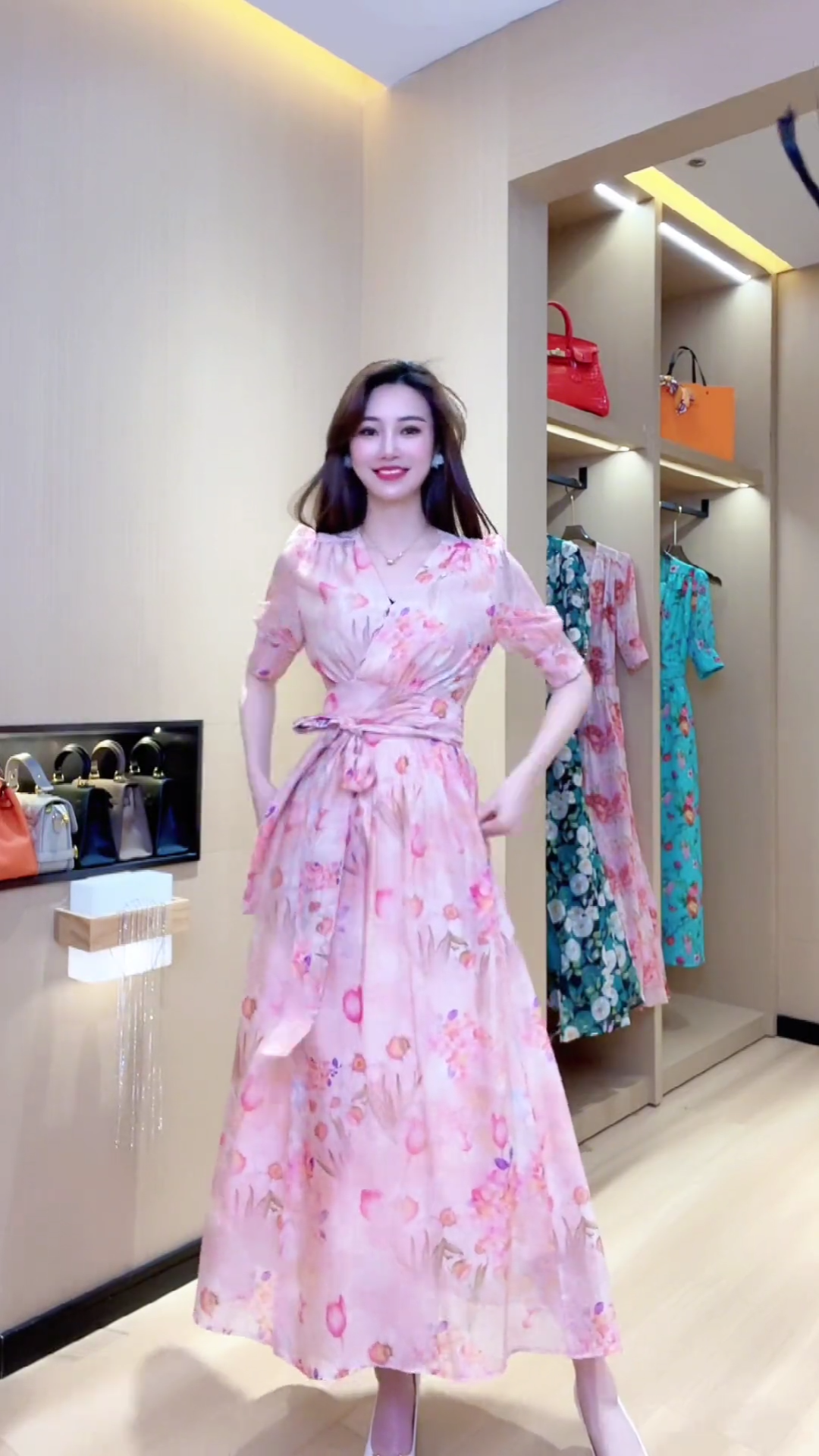 一片式连衣裙女夏季裹身裙女长裙