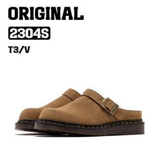 2304薄底反绒皮软皮百搭外穿半拖鞋 原创系列新款 女 ORG BOSITU