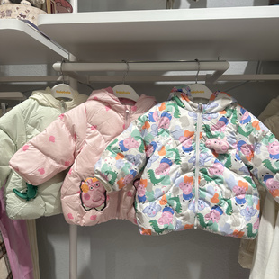 5折巴拉巴拉婴童卡通萌趣冬小猪佩奇防寒保暖羽绒服200424107206