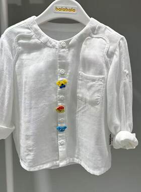 断码特价巴拉巴拉2025夏款新品男女童衬衫200225102102