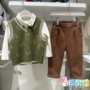 男婴幼童幼童针织套装 新款 201425104103 2025冬装 巴拉巴拉童装