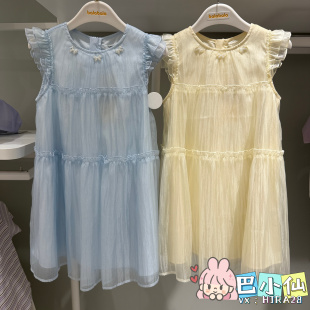 巴拉巴拉专柜正品2026年夏季女幼童甜美无袖连衣裙201226111019
