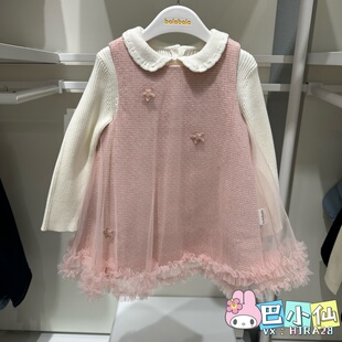 连衣裙 女幼童连衣裙201425104002套装 巴拉巴拉专柜正品 2025年冬款