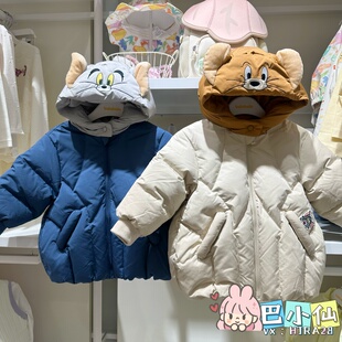 巴拉巴拉男宝宝羽绒服小童冬装 2025婴儿加厚保暖外套201425107106