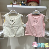 清仓巴拉巴拉男女婴幼童马甲2025冬季 摇粒绒背心201425101202 新款